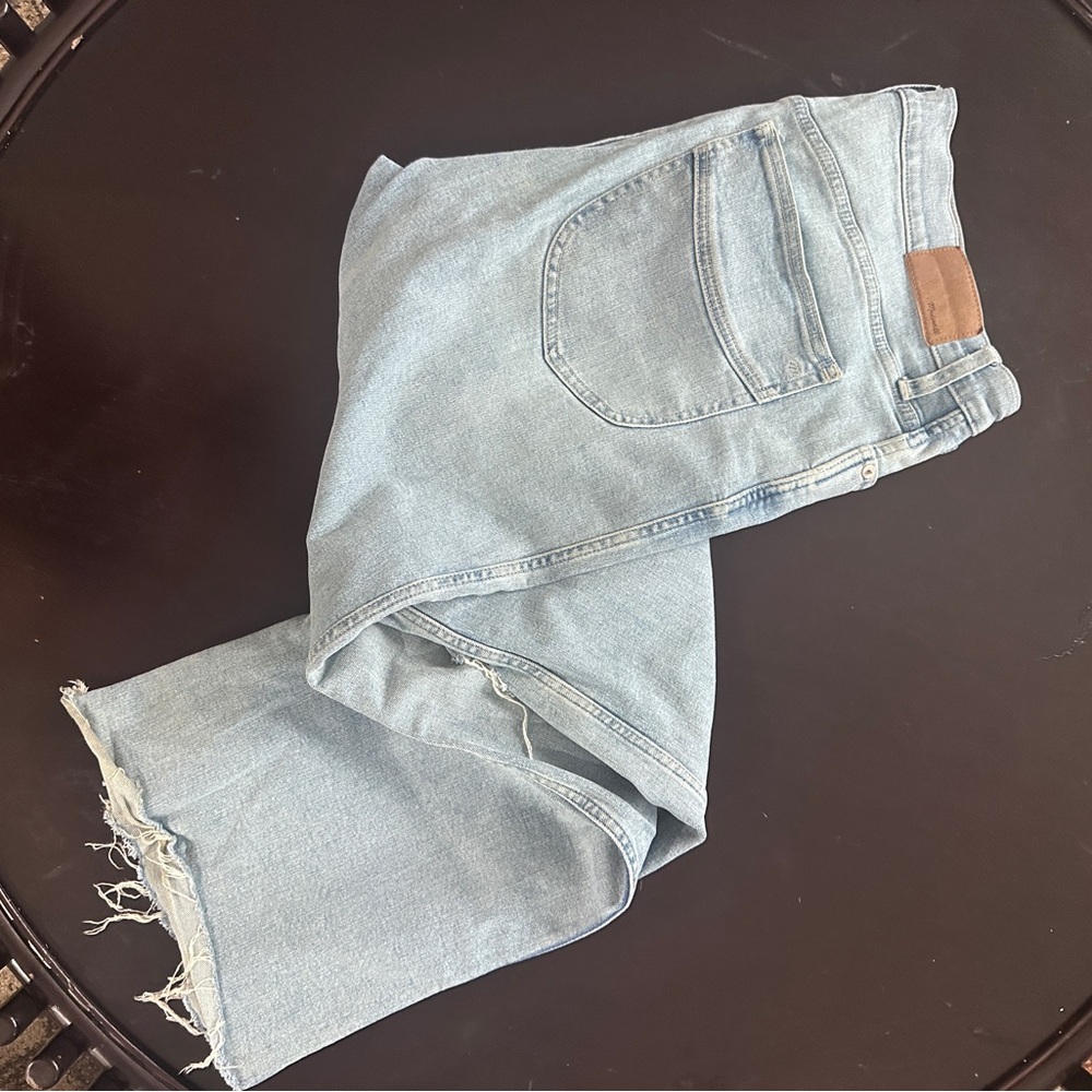 Madewell Flare Leg Denim Jeans in Light Blue